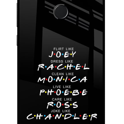 FRIENDS Character Honor 9N Glass Case Back Cover by Casekaro