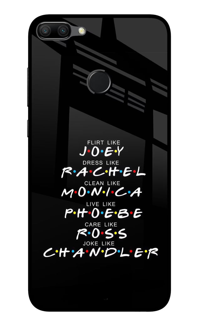 FRIENDS Character Honor 9N Glass Case Back Cover by Casekaro