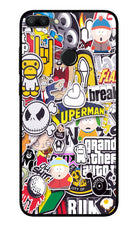Sticker Bomb Honor 9N Glass Case Back Cover by Casekaro