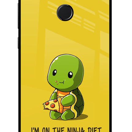 I'm on Ninja Diet Honor 9N Glass Case Back Cover by Casekaro