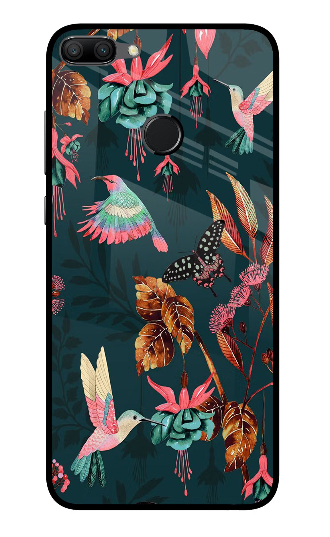 Birds Honor 9N Glass Case Back Cover by Casekaro