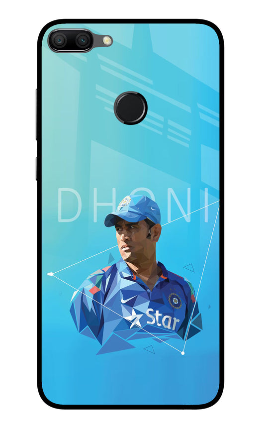 Dhoni Artwork Honor 9N Glass Case