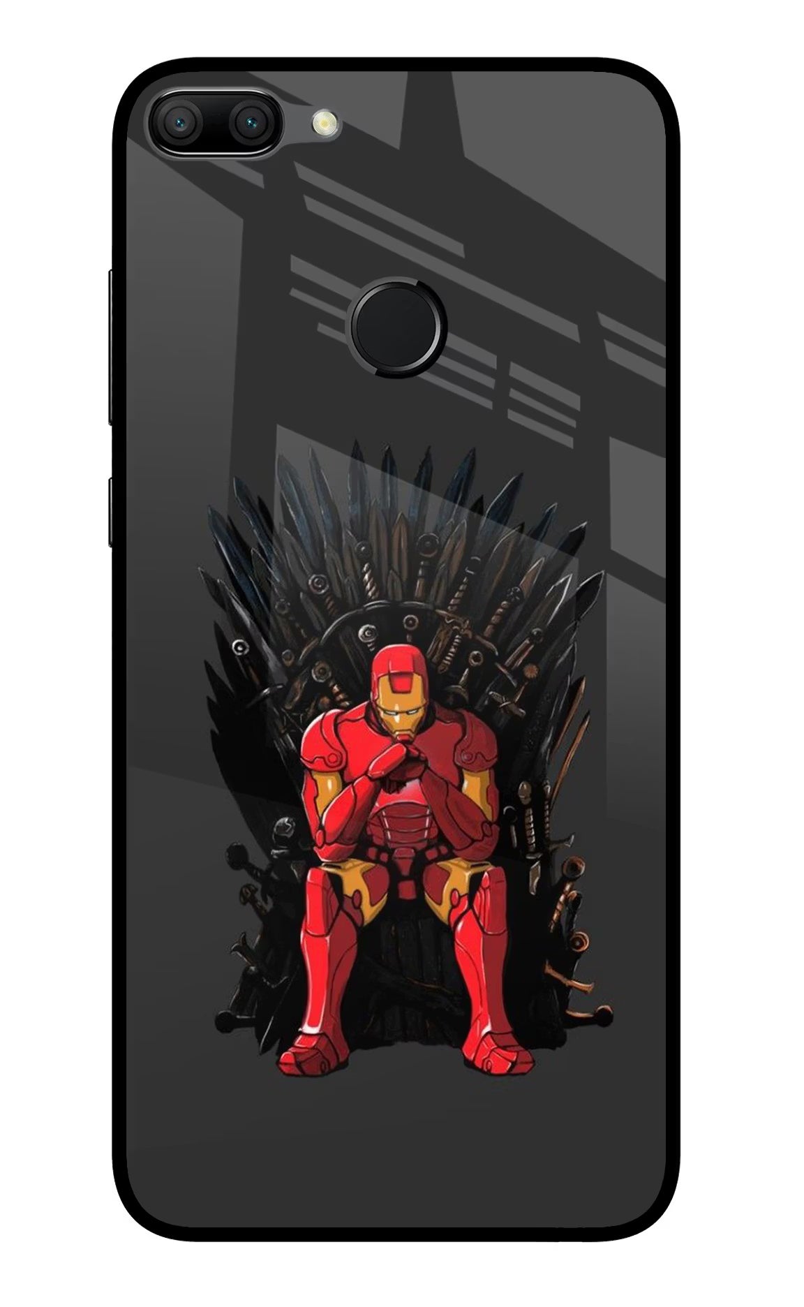 Ironman Throne Honor 9N Glass Case Back Cover by Casekaro