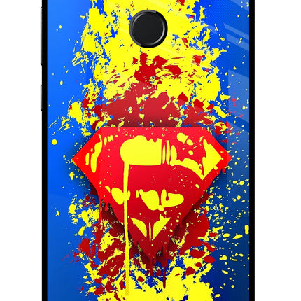 Superman logo Honor 9N Glass Case Back Cover by Casekaro
