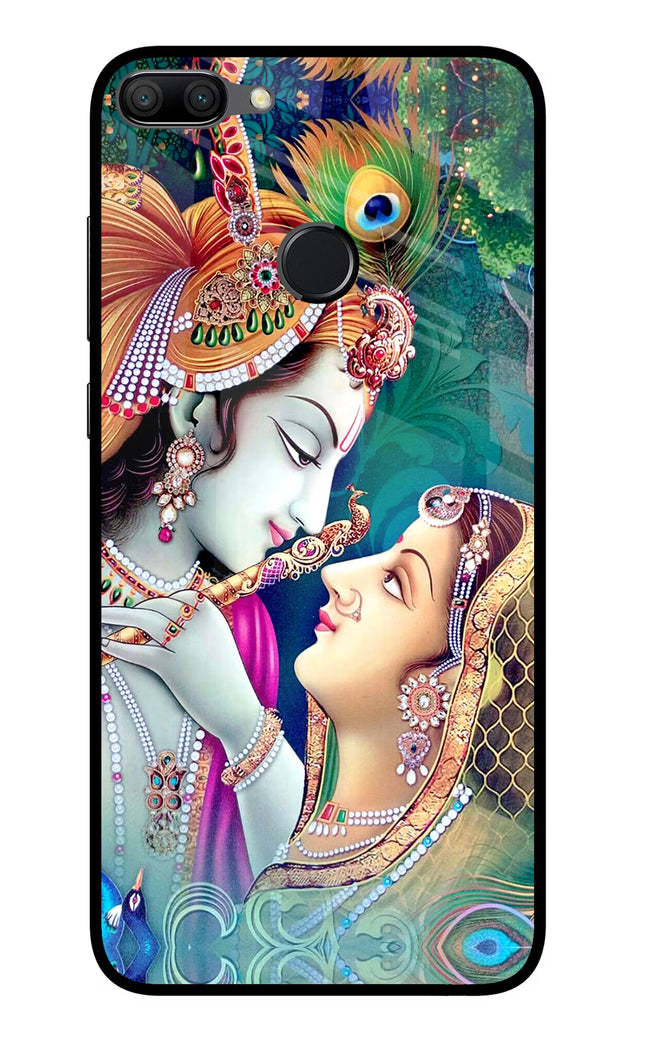Lord Radha Krishna Honor 9N Glass Case Back Cover by Casekaro