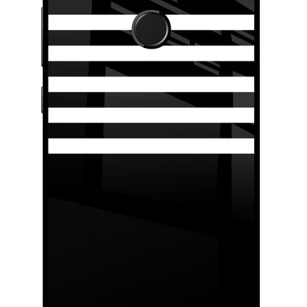 Black and White Print Honor 9N Glass Case Back Cover by Casekaro
