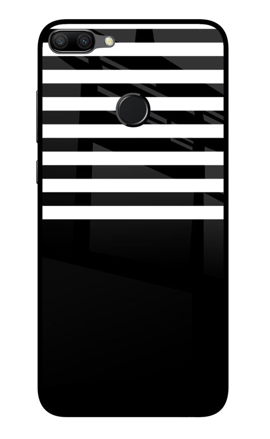 Black and White Print Honor 9N Glass Case