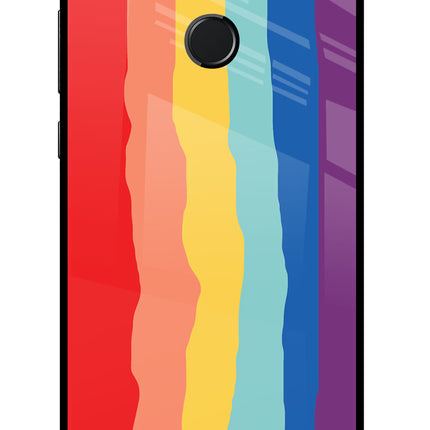Rainbow Honor 9N Glass Case Back Cover by Casekaro
