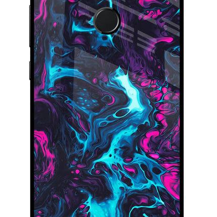 Abstract Honor 9N Glass Case Back Cover by Casekaro