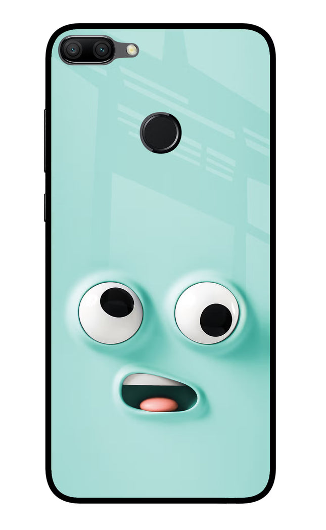 Funny Cartoon Honor 9N Glass Case Back Cover by Casekaro