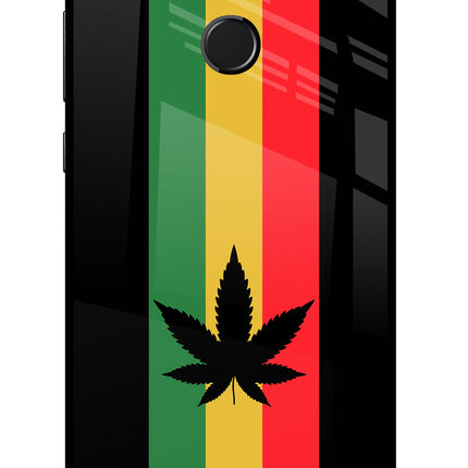 Weed Flag Honor 9N Glass Case Back Cover by Casekaro