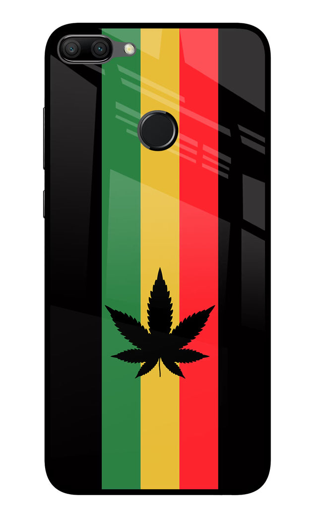 Weed Flag Honor 9N Glass Case Back Cover by Casekaro
