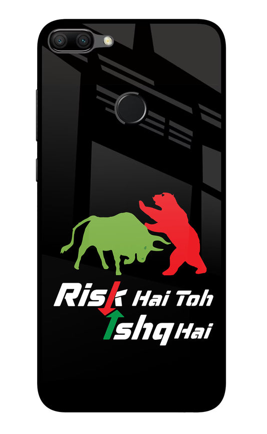 Risk Hai Toh Ishq Hai Honor 9N Glass Case