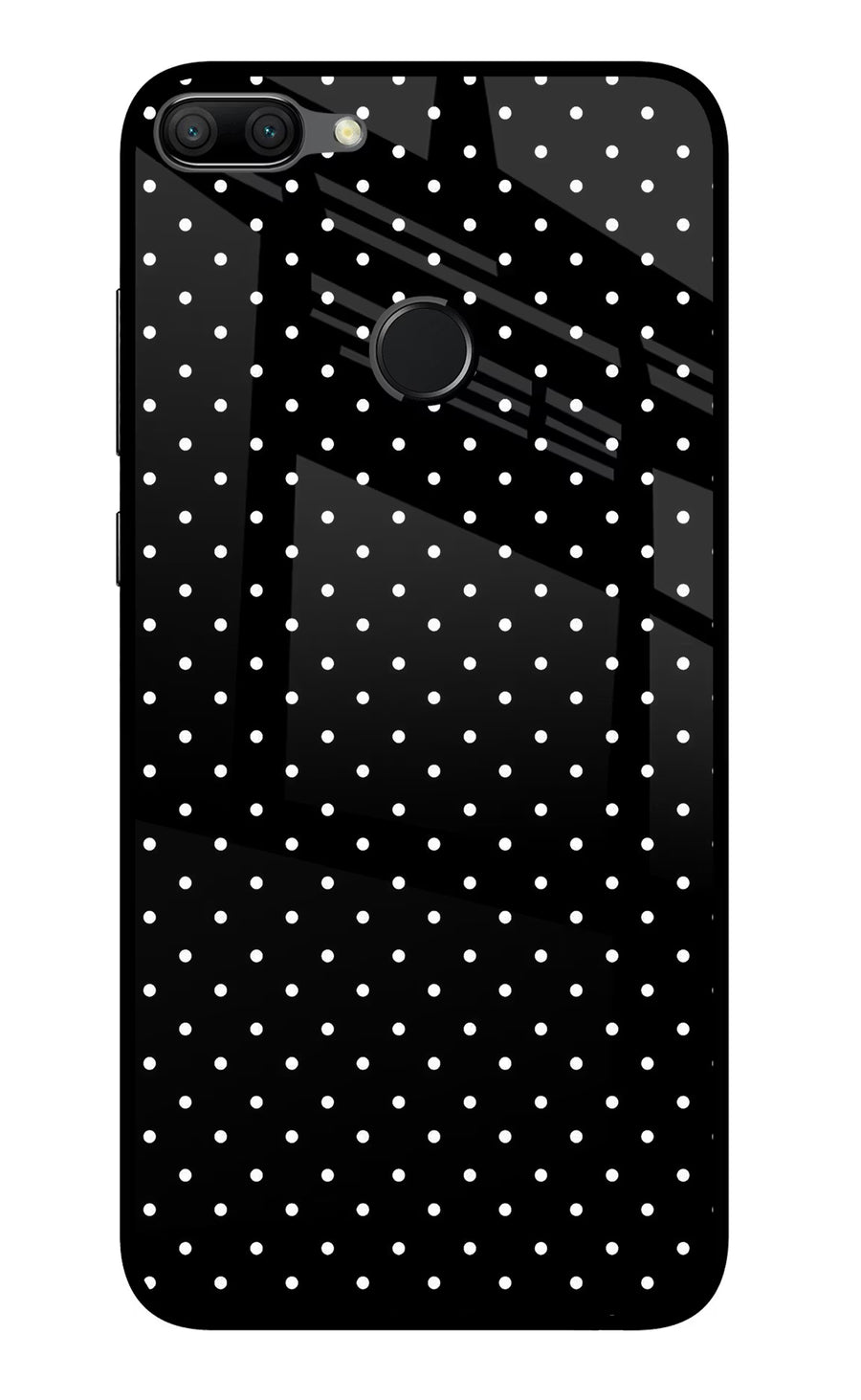 White Dots Honor 9N Back Cover, Glass case