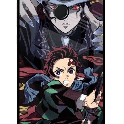 Demon Slayer Honor 9N Glass Case Back Cover by Casekaro