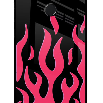 Fire Flames Honor 9N Glass Case Back Cover by Casekaro