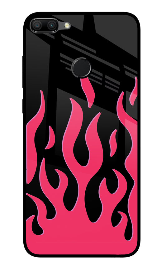 Fire Flames Honor 9N Glass Case