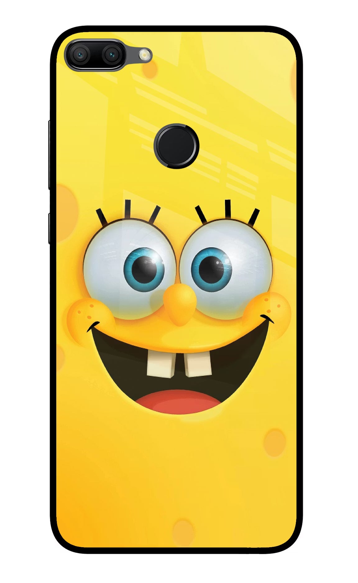 Sponge 1 Honor 9N Glass Case Back Cover by Casekaro