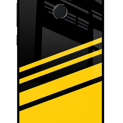 Yellow Shades Honor 9N Glass Case Back Cover by Casekaro