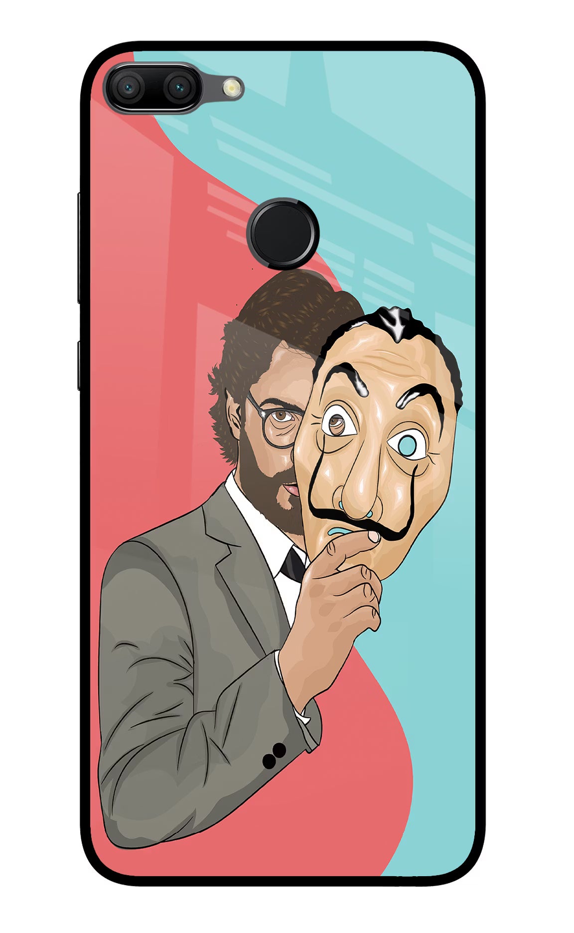 Professor Honor 9N Glass Case Back Cover by Casekaro