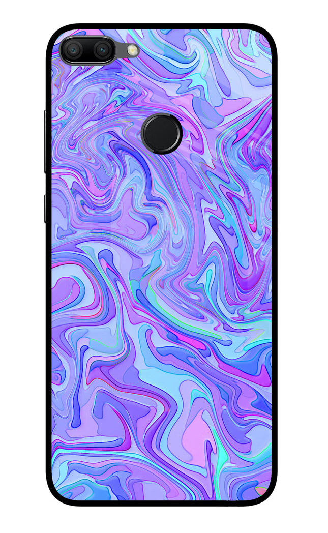 Glitter Honor 9N Glass Case Back Cover by Casekaro