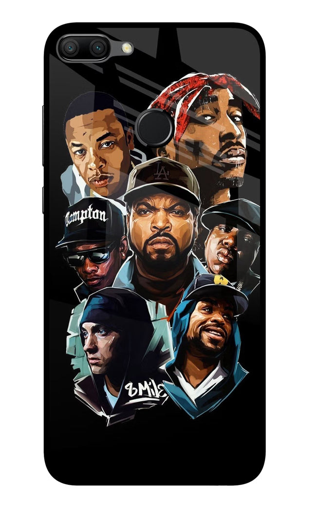 Rappers Honor 9N Glass Case Back Cover by Casekaro
