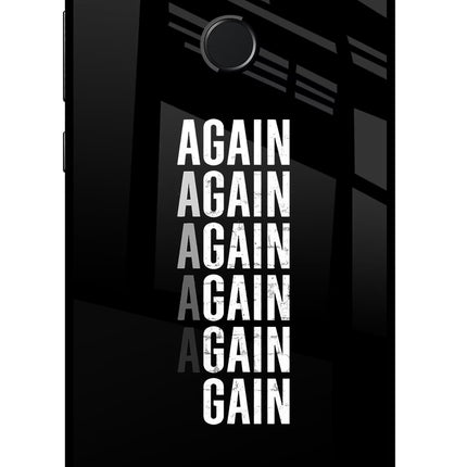 Again Again Gain Honor 9N Glass Case Back Cover by Casekaro