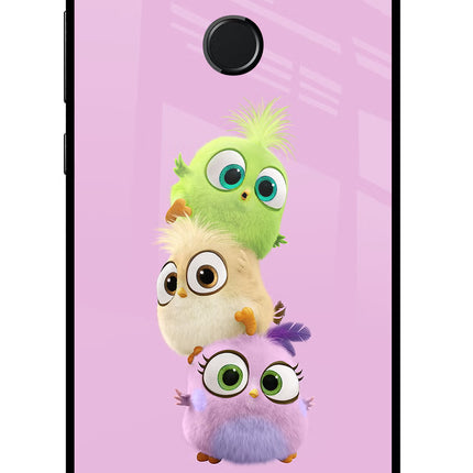 Cute Little Birds Honor 9N Glass Case Back Cover by Casekaro