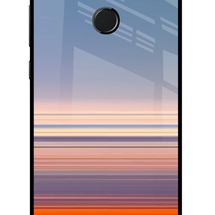 Morning Colors Honor 9N Glass Case Back Cover by Casekaro