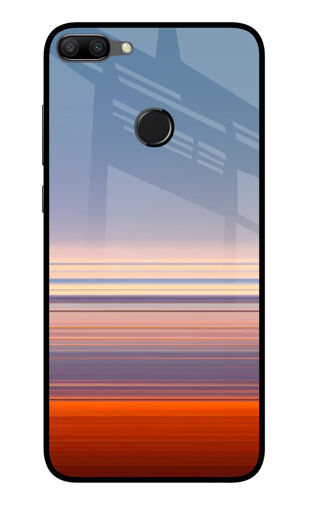 Morning Colors Honor 9N Glass Case Back Cover by Casekaro