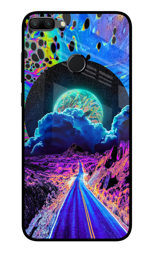 Psychedelic Painting Honor 9N Glass Case