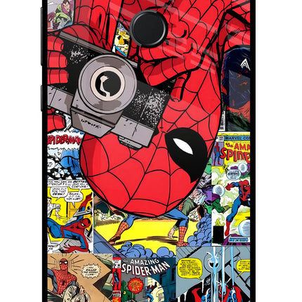 Spider Man Honor 9N Glass Case Back Cover by Casekaro