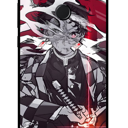 Demon Slayer Honor 9N Glass Case Back Cover by Casekaro