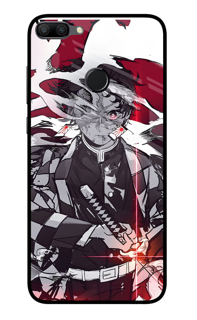 Demon Slayer Honor 9N Glass Case Back Cover by Casekaro