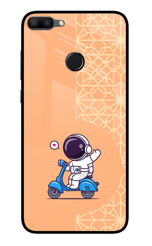 Cute Astronaut Riding Honor 9N Glass Case