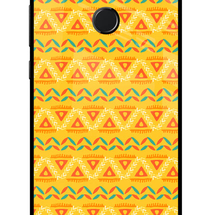 Tribal Pattern Honor 9N Glass Case Back Cover by Casekaro