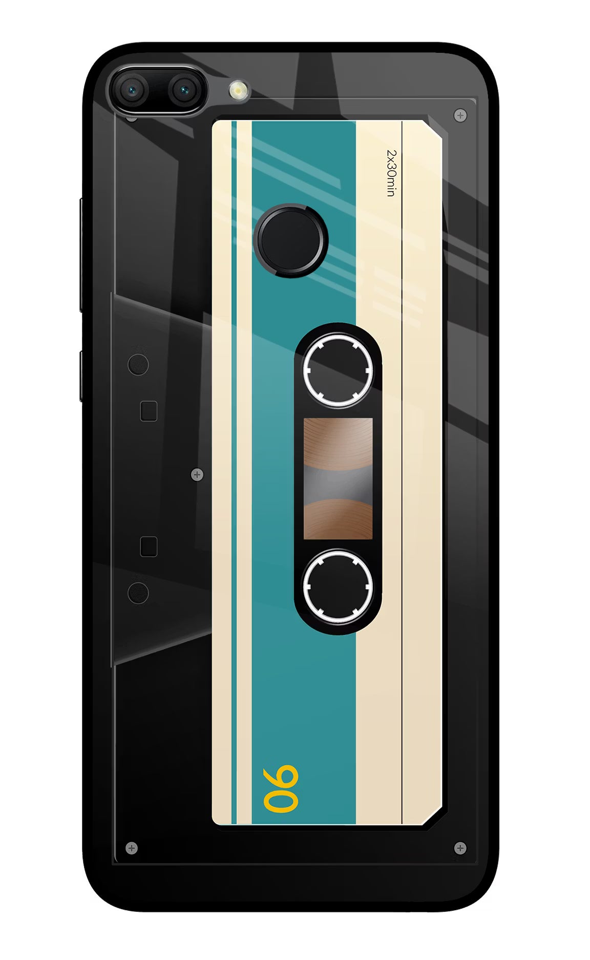 Cassette Honor 9N Glass Case Back Cover by Casekaro