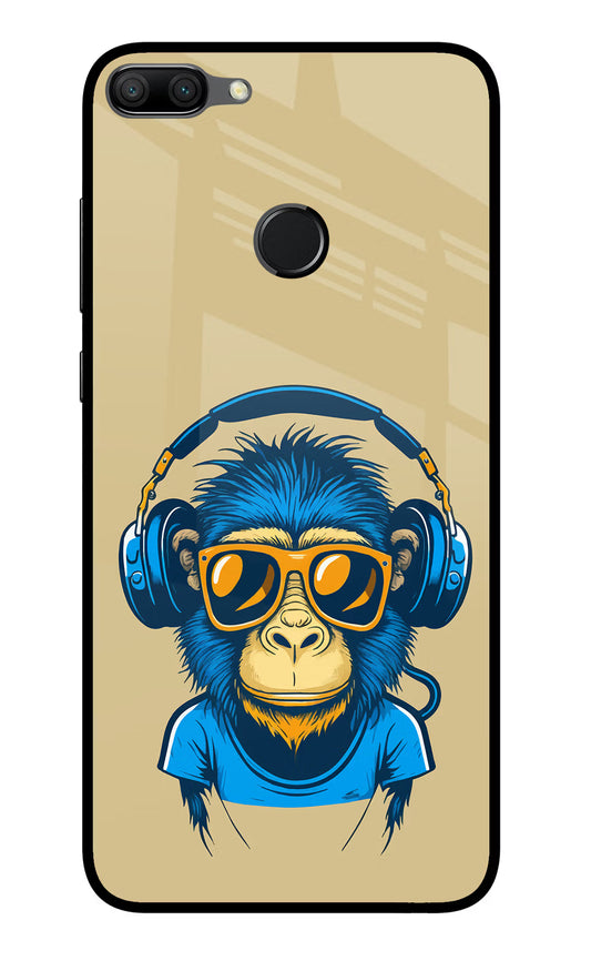 Monkey Headphone Honor 9N Glass Case