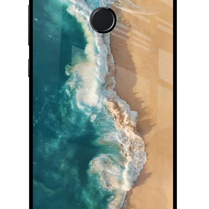 Ocean Beach Honor 9N Glass Case Back Cover by Casekaro