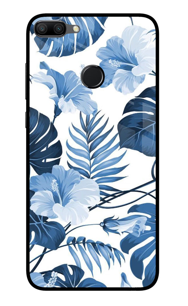 Fabric Art Honor 9N Glass Case Back Cover by Casekaro