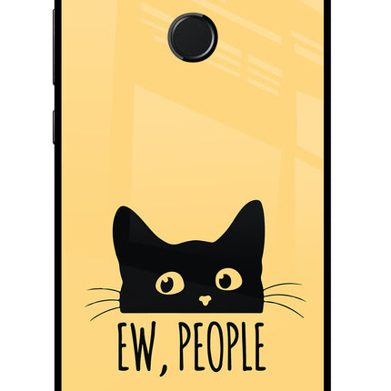 Ew People Catitude Honor 9N Glass Case Back Cover by Casekaro