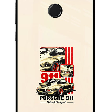 Classic Porsche 911 Honor 9N Glass Case Back Cover by Casekaro