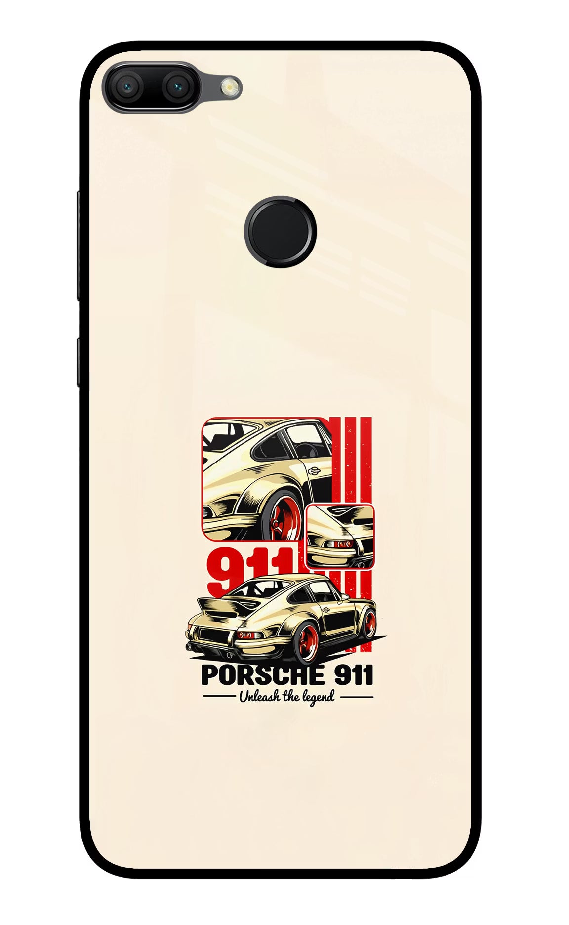 Classic Porsche 911 Honor 9N Glass Case Back Cover by Casekaro