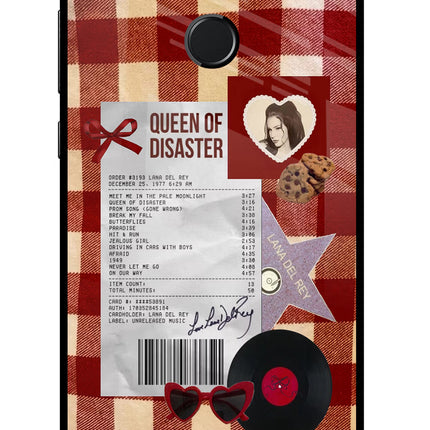 Queen of Disaster Honor 9N Glass Case Back Cover by Casekaro