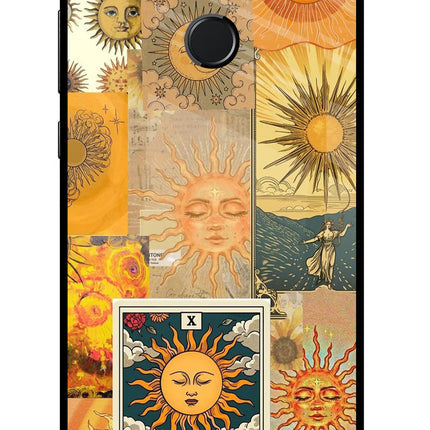 Sun Honor 9N Glass Case Back Cover by Casekaro