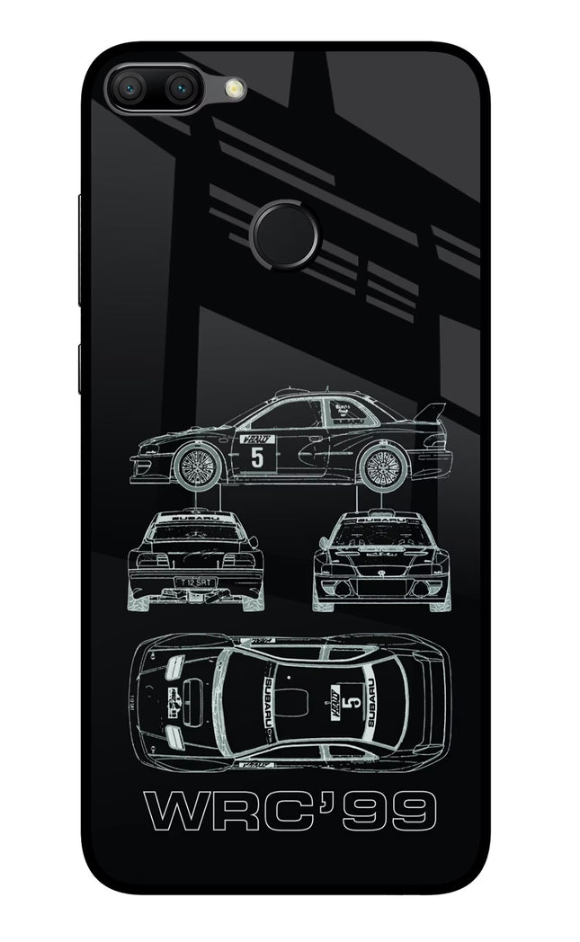 WRC'99 Honor 9N Glass Case Back Cover by Casekaro