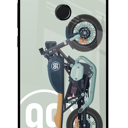Classic Cafe Racer 99 Honor 9N Glass Case Back Cover by Casekaro
