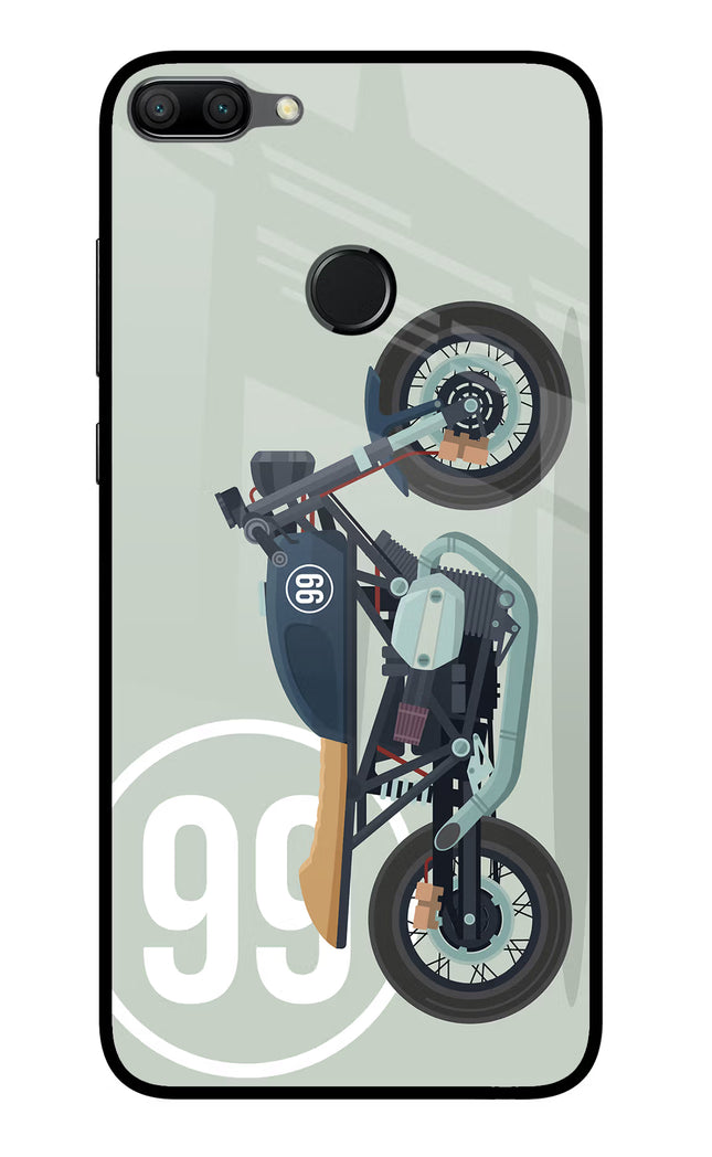 Classic Cafe Racer 99 Honor 9N Glass Case Back Cover by Casekaro