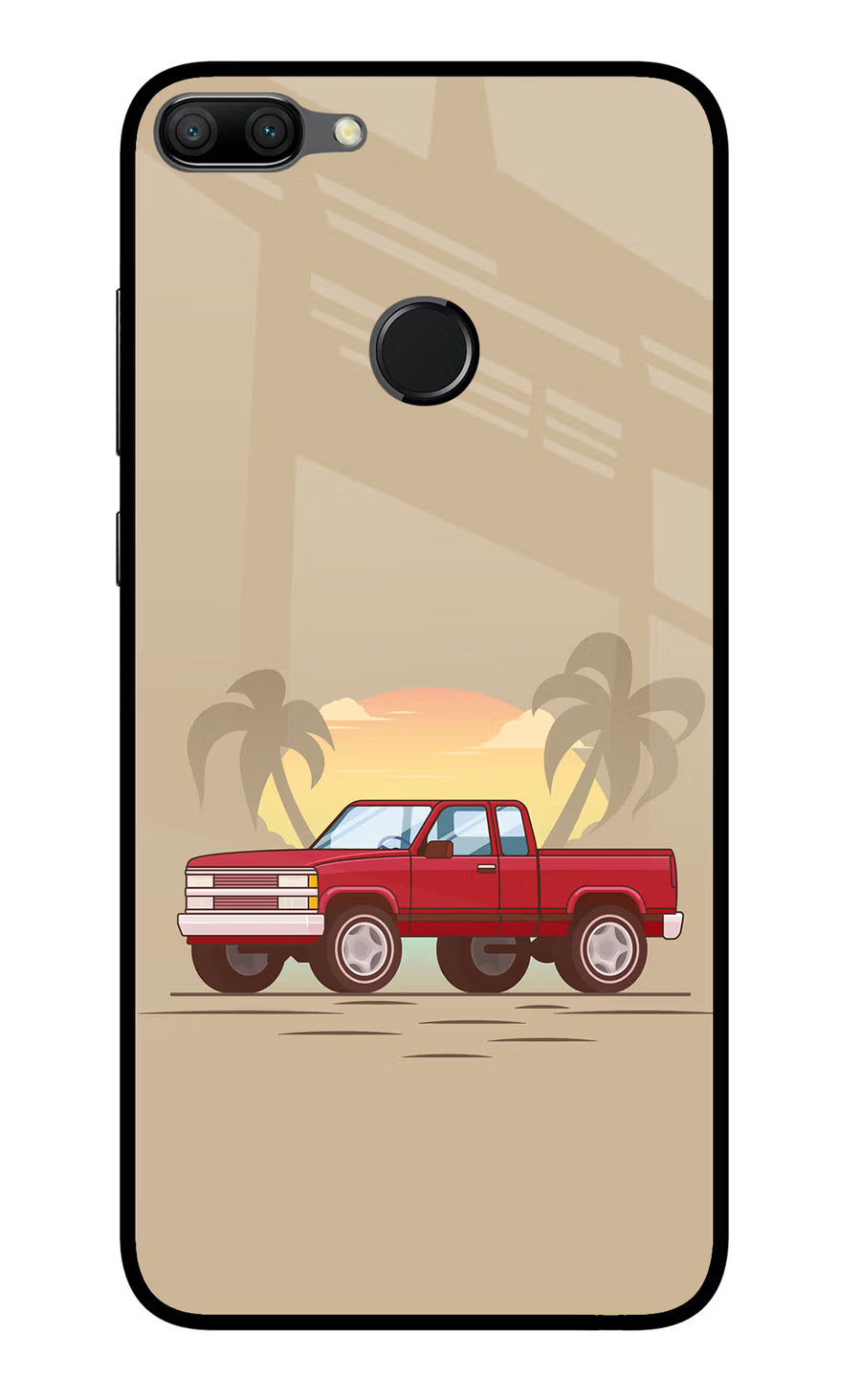 Desert Classic Drive Honor 9N Back Cover, Glass case