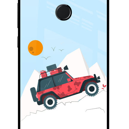 Mountain Trail Beast Honor 9N Glass Case Back Cover by Casekaro
